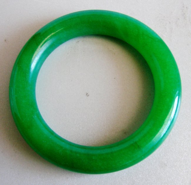 Natural Jadeite Jade Bangle Grade A Size 7.25 (1 of 4)