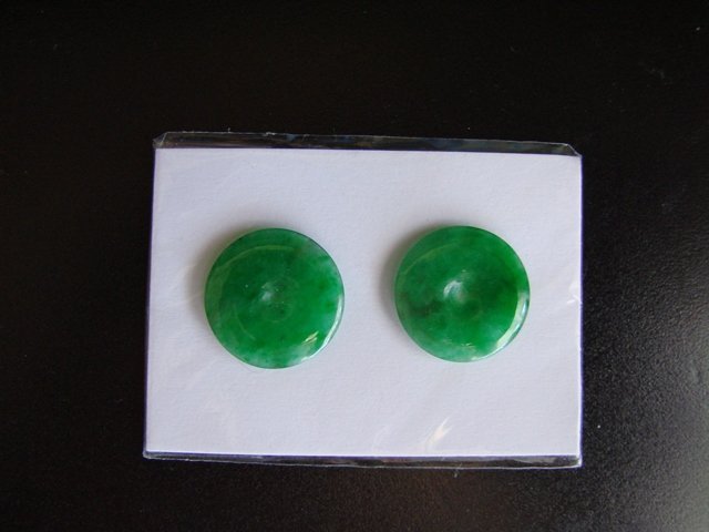 Loose Natural Burma Jade Grade: A/For Earrings (1 of 5)