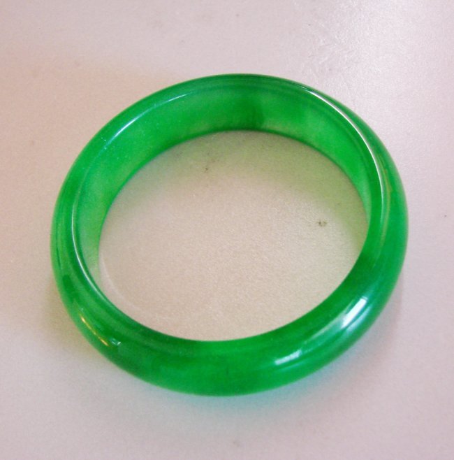 Natural Jadeite Jade Bangle Grade: A Size: 7.25 (1 of 5)