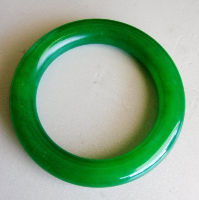 Natural Jadeite Jade Bangle Grade A Size 7 (1 of 6)