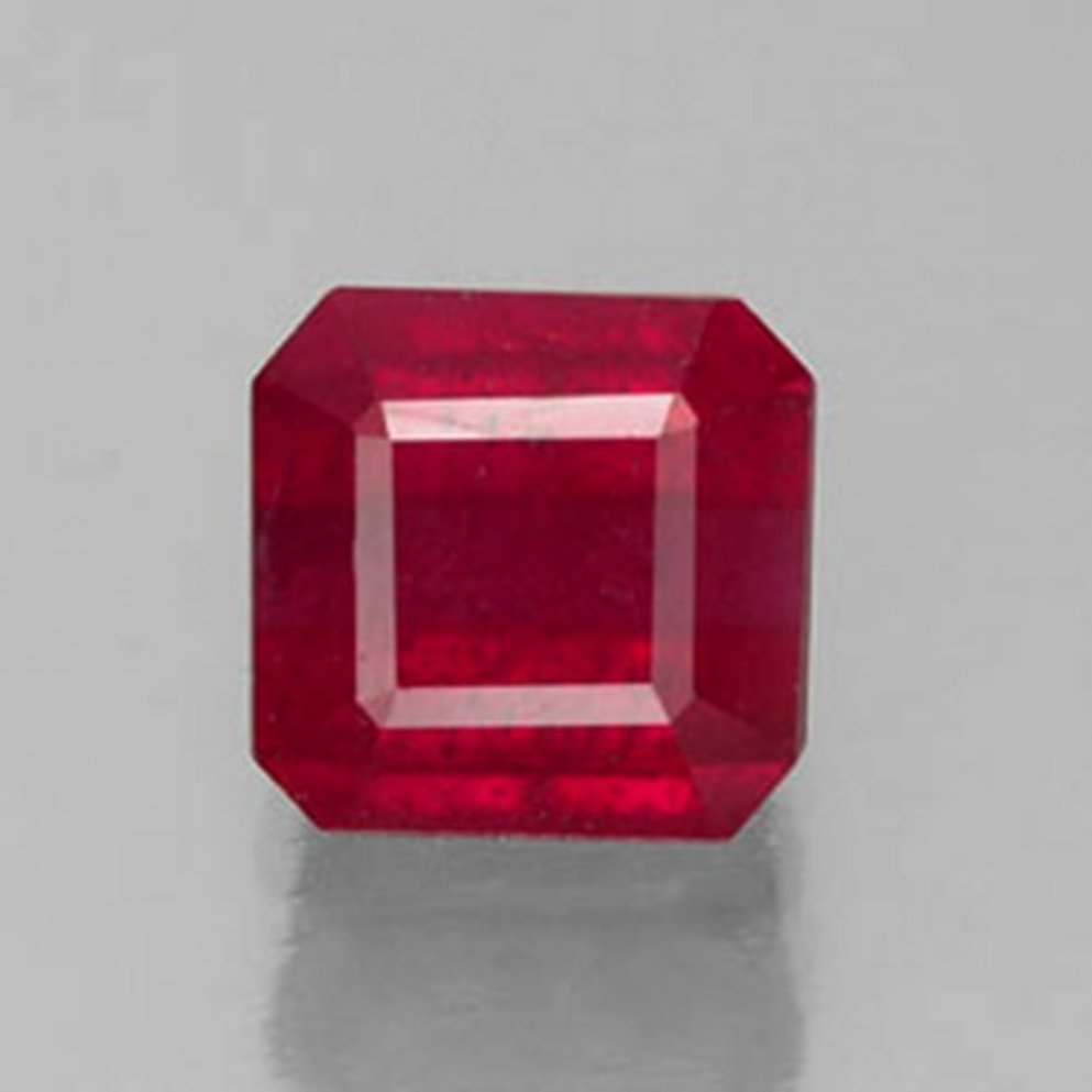 Loose Ruby Cushion Cut 1.37Ct 6.2x6.1x3.6 mm (1 of 2)
