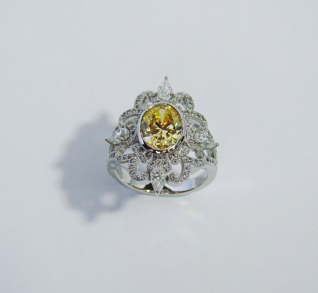 Creation, Yellow/White Diamond  Ring 3.25 CT 18K (1 of 4)