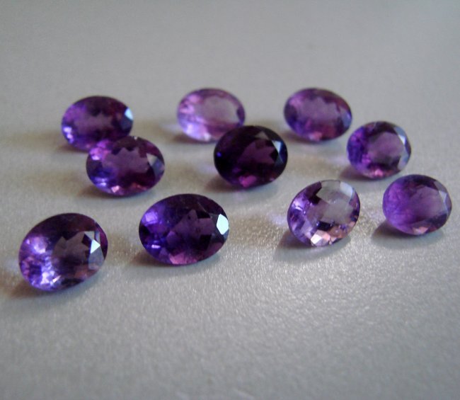 Loose Amethyst Oval Shape 10 pcs/16.87Ct 9x5x4.5mm (1 of 2)