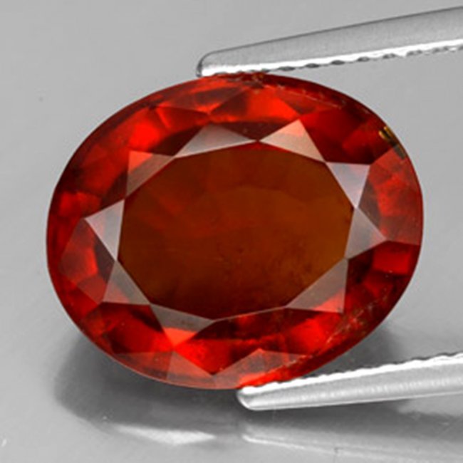 Orange Red Garnet Oval Shape 2.28Ct 10x8x3.4 mm (1 of 2)