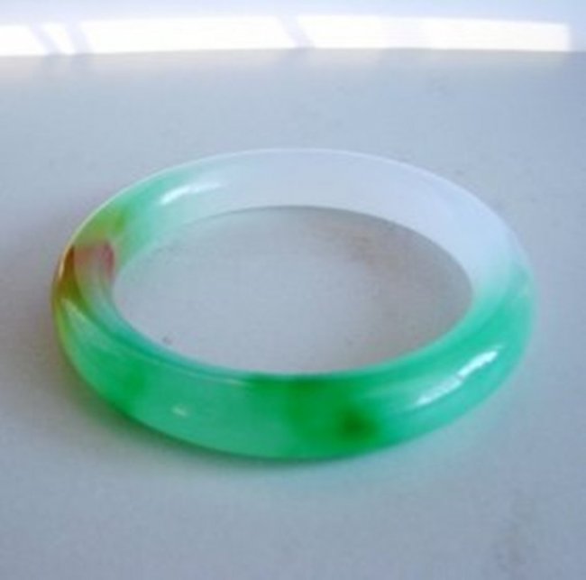 Natural Jadeite Jade Bangle Grade: A Size:8 (1 of 4)