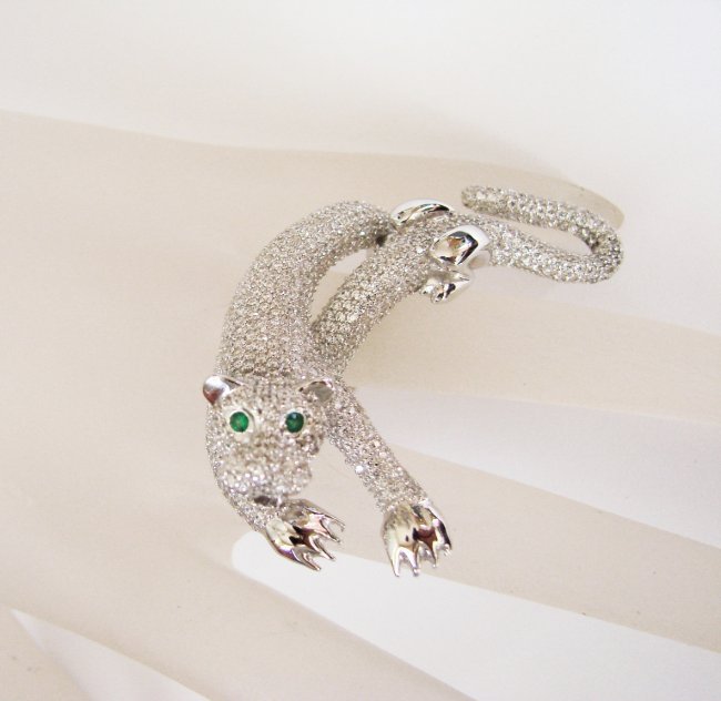 Creation Diamond Juguar Ring 10.26Ct 18k W/g Overaly (1 of 5)