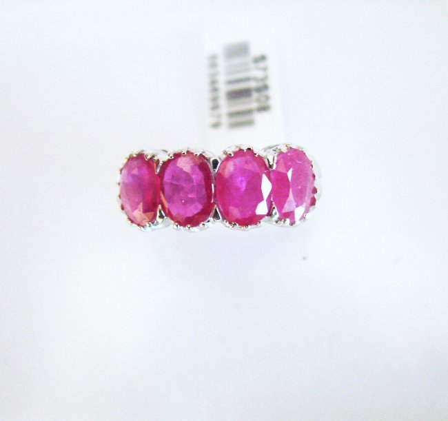 Ruby Ring 6.58Ct 18k W/g Overlay (1 of 4)
