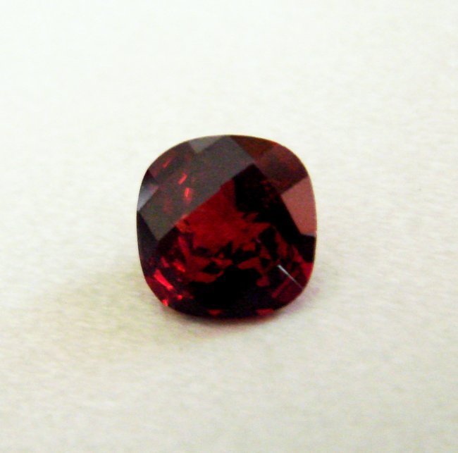 Natural Almandine Garnet Cushion 3.15Ct 8.5x8.5x5.5 mm (1 of 2)