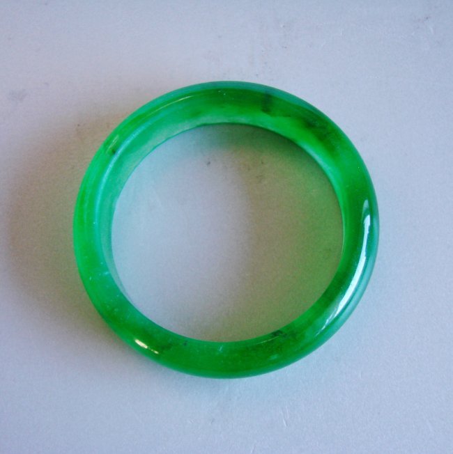 Natural Jadeite Jade Bangle Grade: A Size: 7.5 (1 of 3)