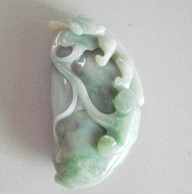Loose Natural Chinese Carved Jade Pendant Grade: "A" (1 of 3)