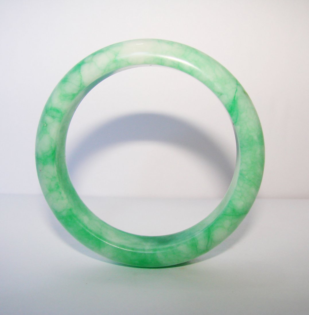 Natural Jade Bangle Grade A Inner Diameter : 63mm (1 of 3)