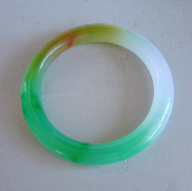 Natural Jadeite Jade Bangle Grade: A Size:7.75 (1 of 5)