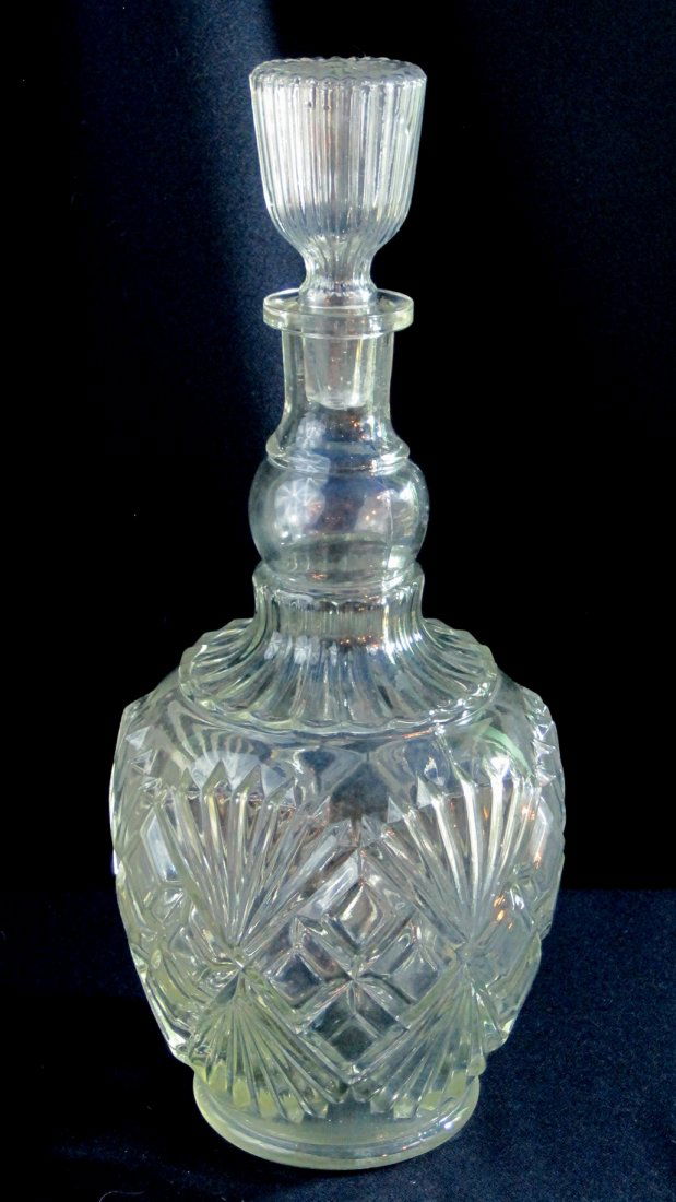 ULTRA RARE FOSTORIA SYDNEY DECANTER c1905 EAPG XR