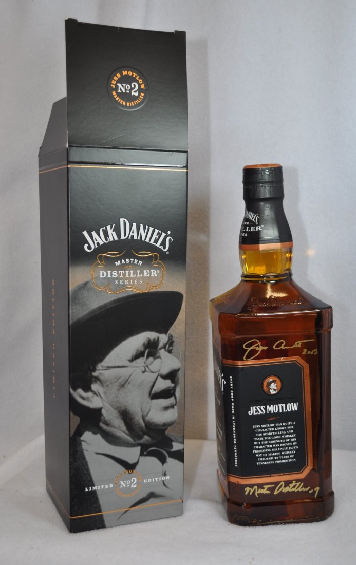 JACK DANIEL'S JESS MATLOW FULL BOTTLE SIGNED 4/13 XW: A classic Jack Daniel's Collectible is here in this commemorative Jesse Butler "Jess" Motlow edition, celebrating the seven master distillers, Jess Motlow was a master distiller and storyteller This i