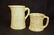1870-90s ENGLISH YELLOW WARE SPONGEWARE CREAMER MUG XC