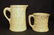 1870-90s ENGLISH YELLOW WARE SPONGEWARE CREAMER MUG XC - 3
