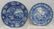 1880s 3 COWS, SHEPHERD & SHEEP STAFFORDSHIRE PLATES XG