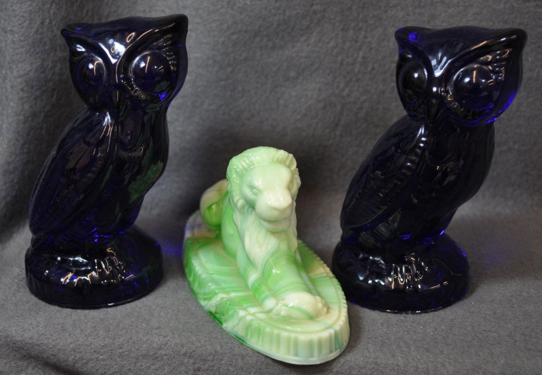 1980 VIKING COBALT OWLS SUMMIT SLAG GLASS OSCAR LION XV (1 of 10)