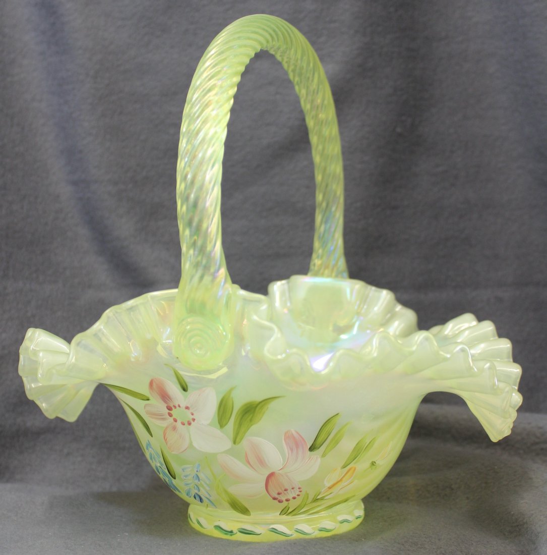 FENTON SIGNED CRIMPED HP BASKET LTD CUTSHAW SHELLEY XW (1 of 8)