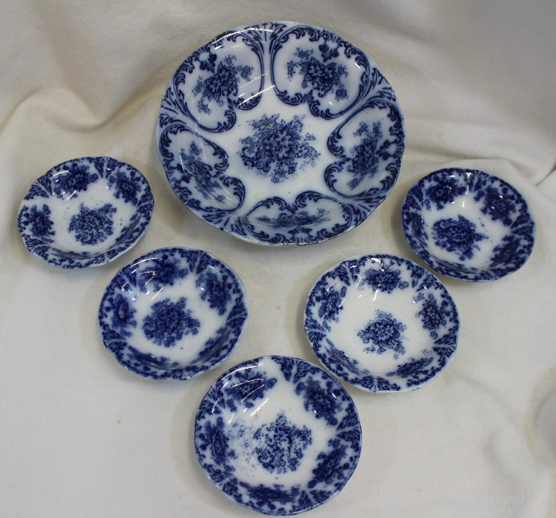 LIBERTAS PRUSSIA FLOW BLUE MASTER BERRY SET 1900 XW (1 of 10)