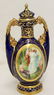 1950 BAVARIAN ROYAL CROWN COBALT GILT PERFUME BOTTLE XW