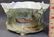1900 ROYAL BAYREUTH FOOTED TROUT FISHING FERNER XW - 9
