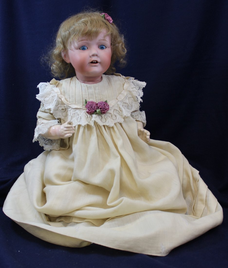 NIPPON MORIMURA HILDA BABY DOLL COMPOSITION BISQUE 18" (1 of 10)