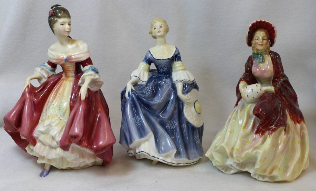 3 ROYAL DOULTON FIGURINES SO BELLE HILARY HER LADYSHIP (1 of 10)
