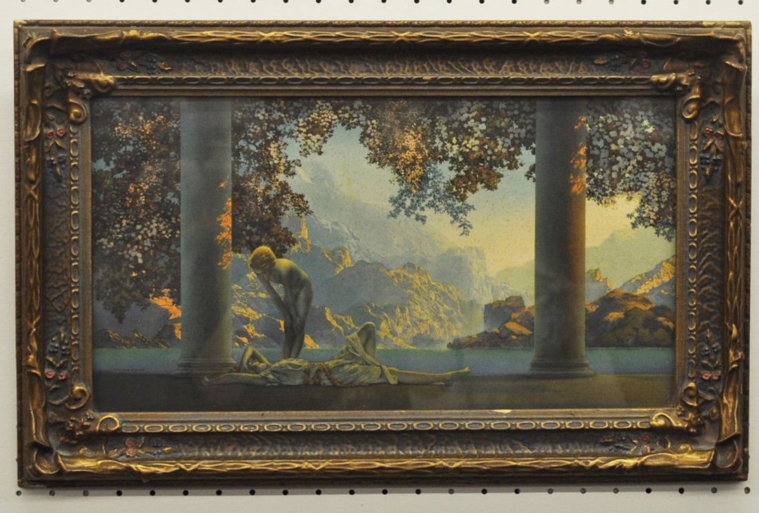 MAXFIELD PARRISH DAYBREAK ORIGINAL LITHOGRAPH 1923 (1 of 6)