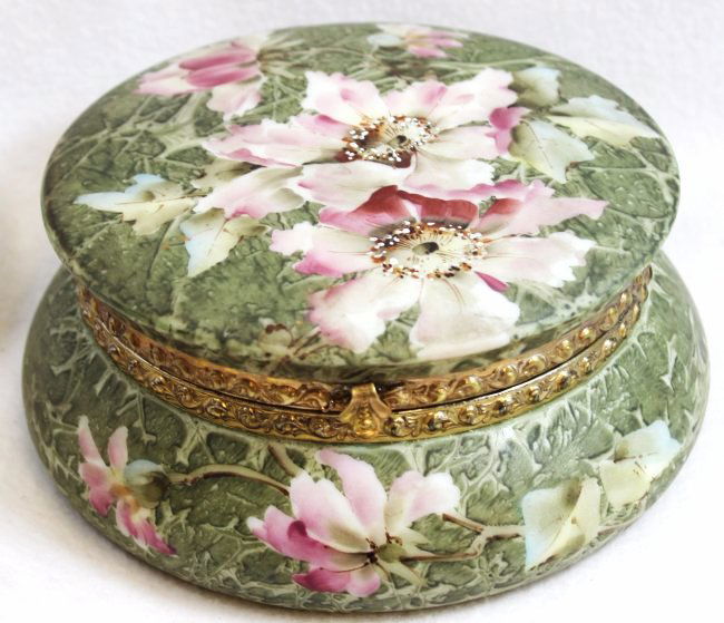 ULTRA RARE SGND WAVE CREST KELVA HP VANITY & HANKY BOX (1 of 10)