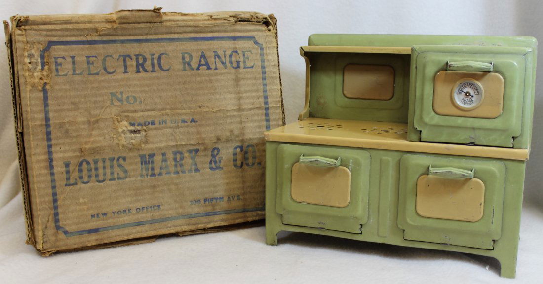 RARE LOUIS MARX 1930'S ELECTRIC RANGE PRE ORPHAN ANNIE (1 of 9)
