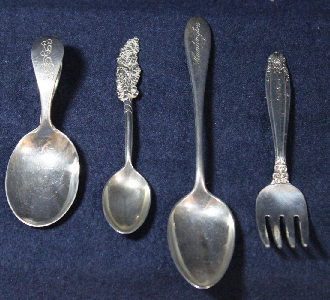 ANTIQUE STERLING SILVER LOT 4 PRELUDE BABY REED (1 of 7)