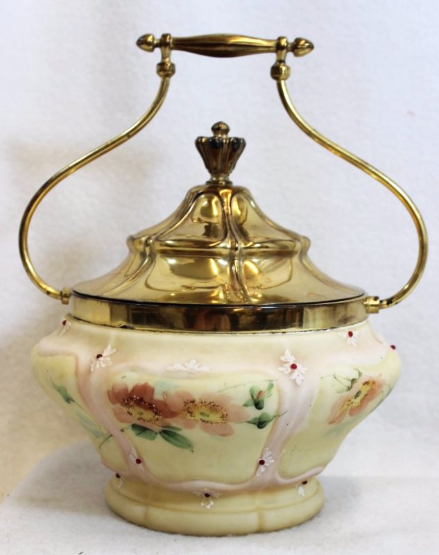 RARE 1882 SMITH MT WASINGTON / PAIRPOINT BISCUIT BARREL (1 of 10)