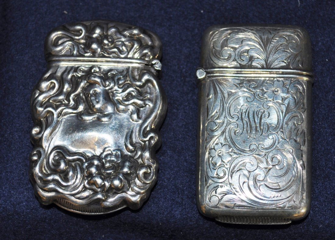 1910s RARE EASTWOOD PARK FRENCH REPOUSSE +1 MATCH SAFES (1 of 10)