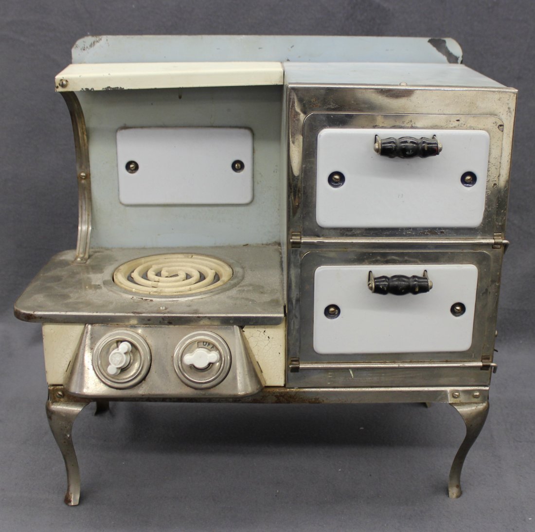 VINTAGE 1940'S PORCELAIN OVEN STOVE CHILD'S TOY (1 of 10)