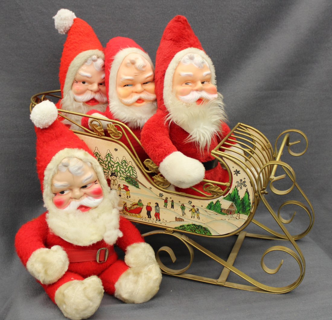 LOT 1 CENTERPIECE SLED 4 SANTA'S BJ TOYS BROADWAY TOYS (1 of 10)