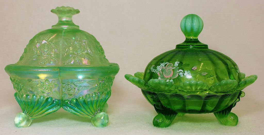 1980s ROSSO JACKSON SOAP DISH, FENTON 2000 CANDY DISH (1 of 9)