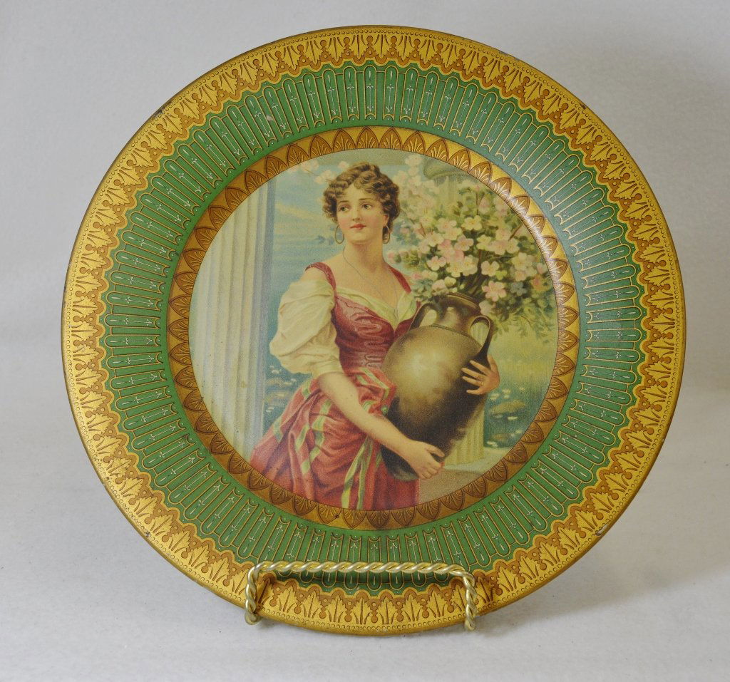 1905 CHARLES SHONK TIN LITHO ROYAL SAXONY ART BEER PLT (1 of 6)