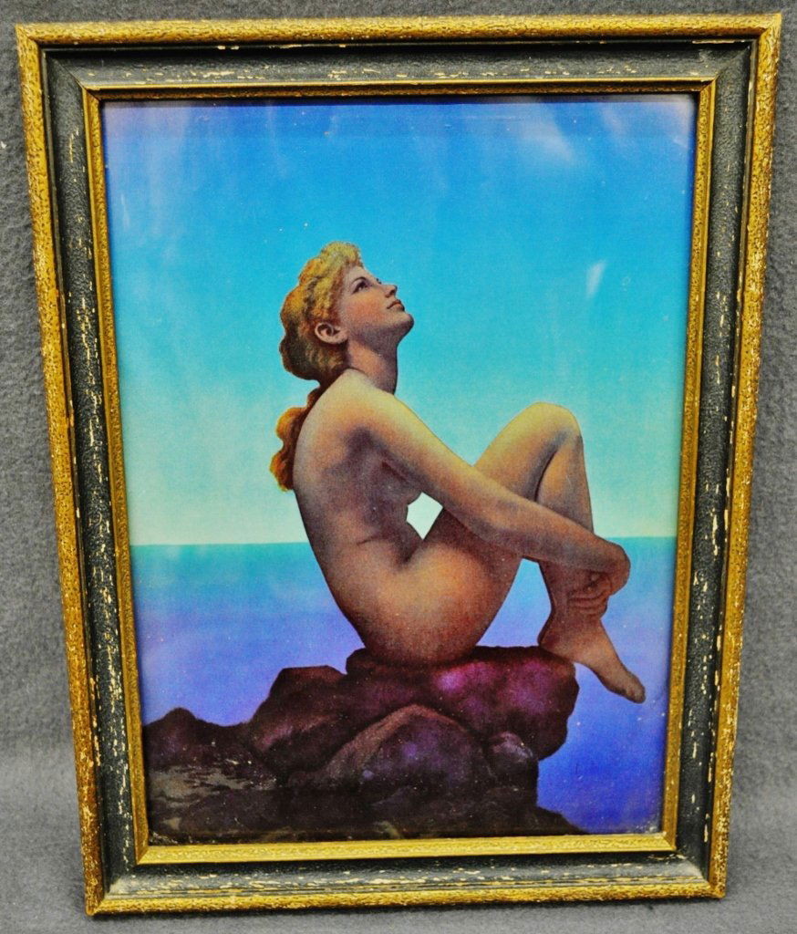 MAXFIELD PARRISH 10 by 13 FRAMED PRINT MORNING (1 of 3)
