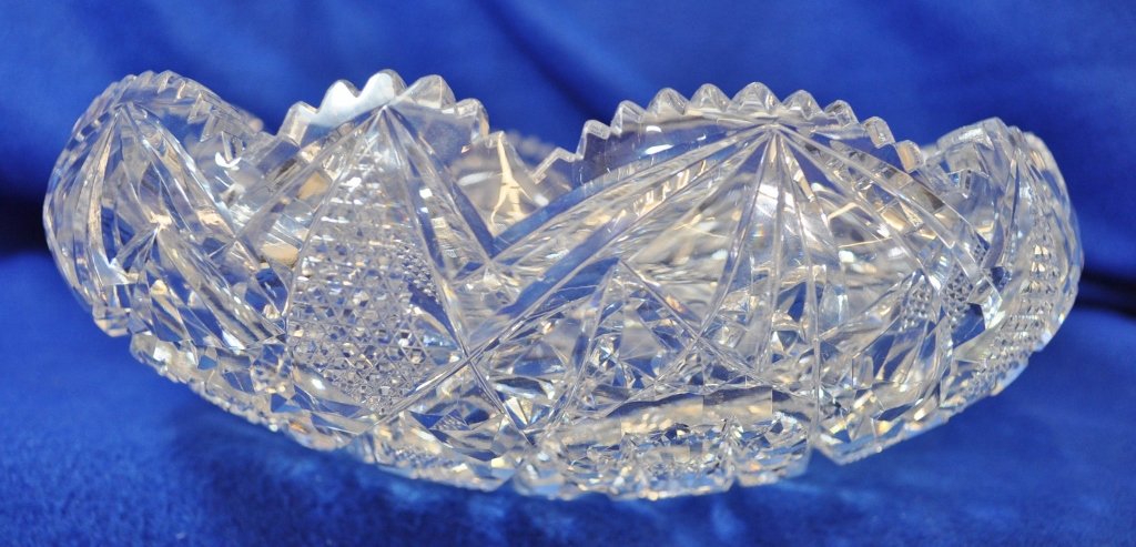 1910 ABP CUT CRYSTAL MAGNOLIA BOWL (1 of 5)