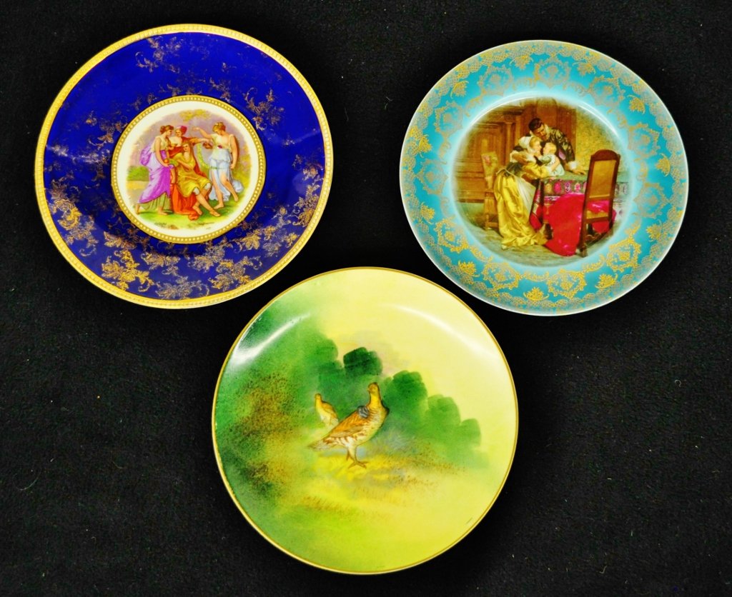 1900-1925 ROSENTHAL, ROYAL BAYREUTH LRL LIMOGES PLATES (1 of 9)