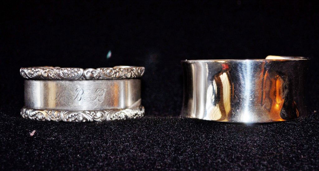 2 STERLING SILVER CUFF BRACELETS MODERNIST & VICTORIAN (1 of 10)