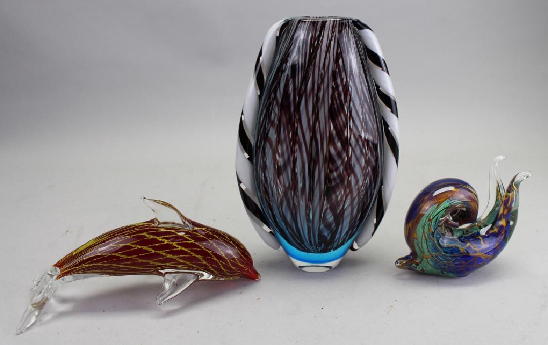 (3) Assorted Murano Glass Pieces (1 of 4)