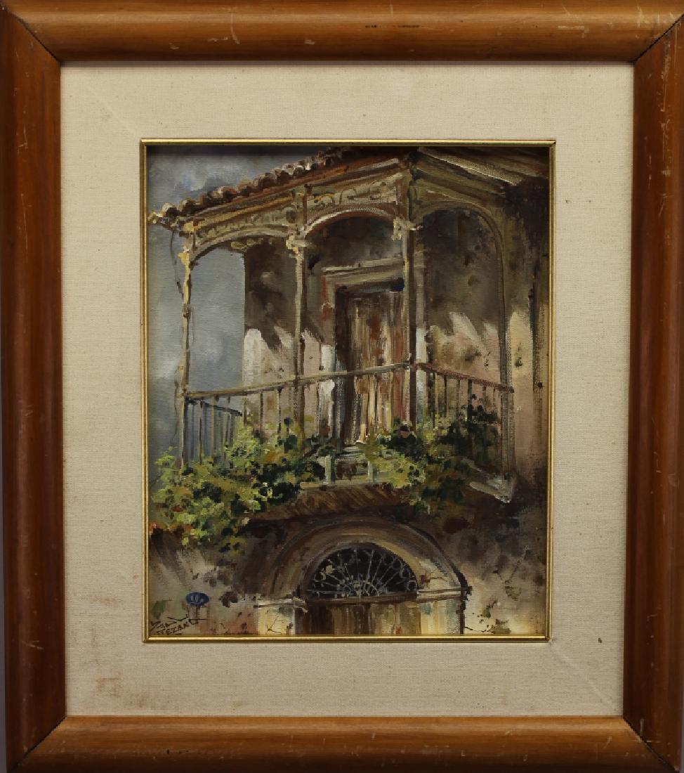 Signed 20th C. New Orleans Scene (1 of 4)