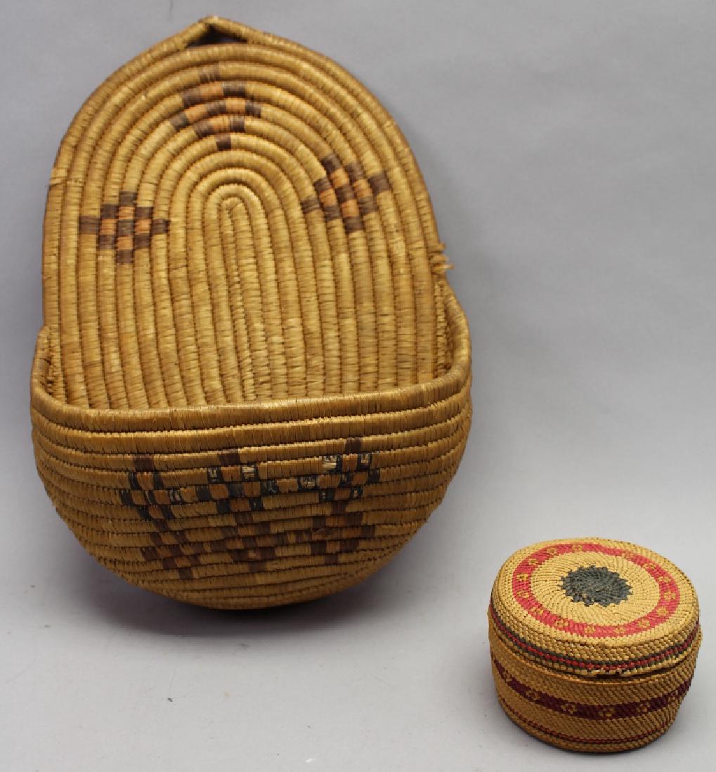 (2) Indian Woven Baskets (1 of 3)