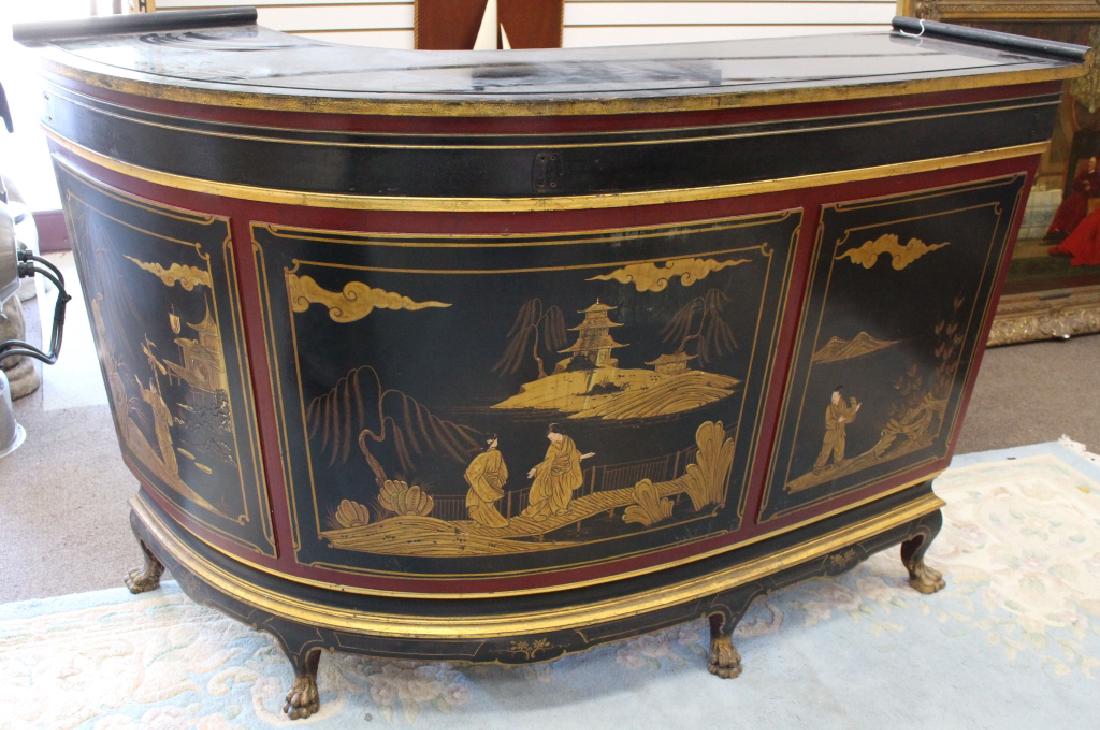 Chinoiserie Style Curved Bar (1 of 4)