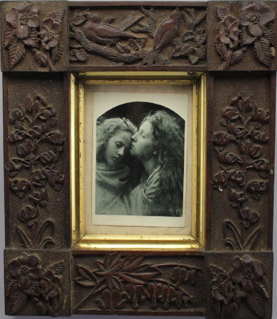 Heavily Carved Folk Art Frame (1 of 3)