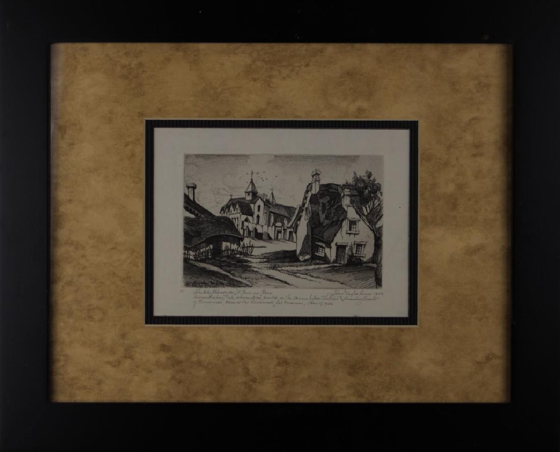 John Taylor Arms (1887-1953): John Taylor Arms (1887-1953) Etching. Sight Size: 5.5 x 7.5 in. Overall Size: 13.5 x 16.5 in.