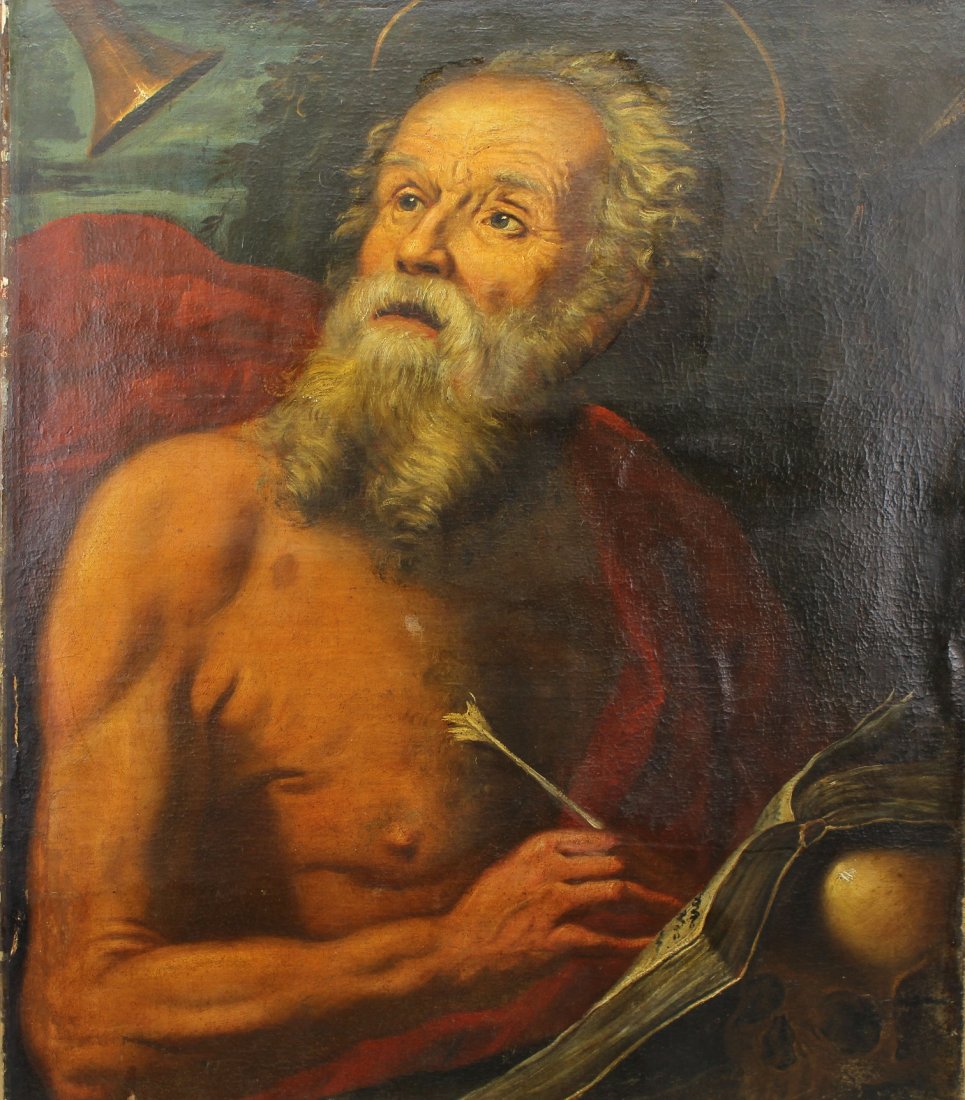 Attr Francesco Fracanzano (1612-1656) St. Jerome (1 of 4)