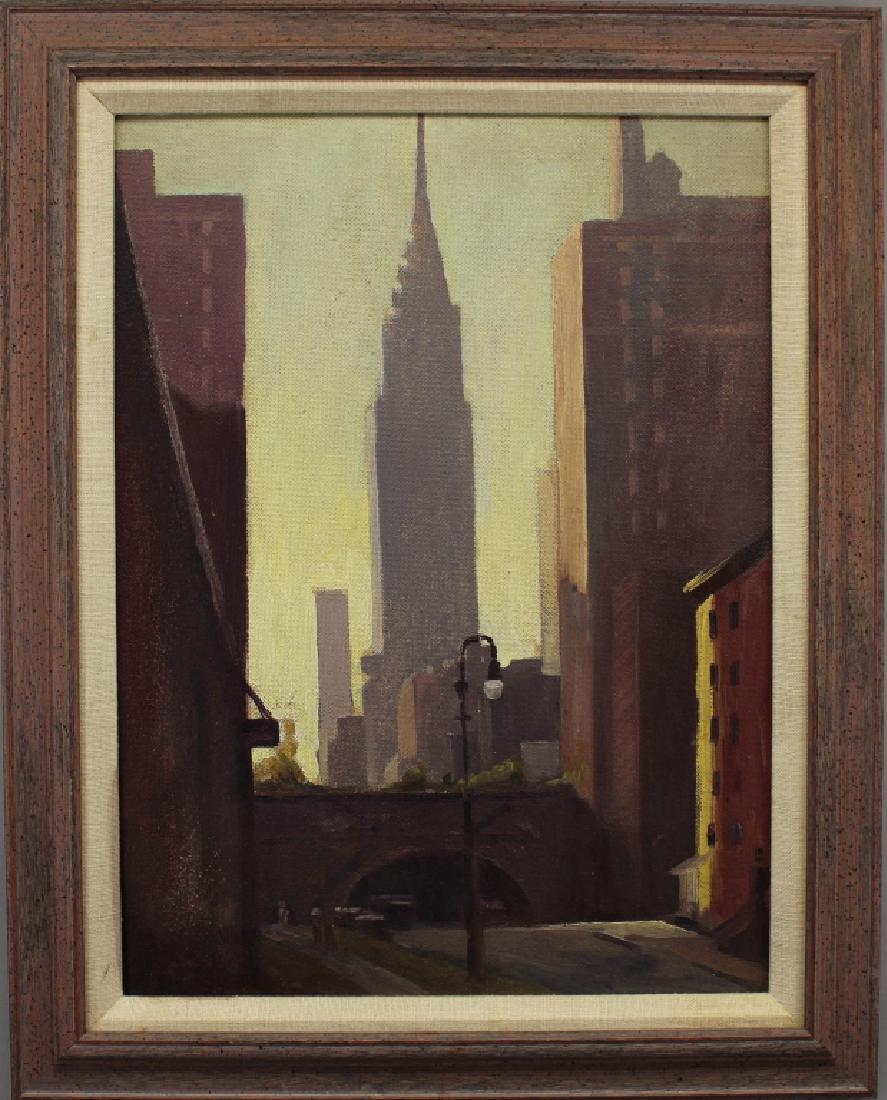 Ernest M. Olsen, Painting of Chrysler Building NYC (1 of 5)